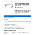 thumbnail image 2 of Rack and Pinion Hydraulic Transfer Tubing Assembly - Compatible with 1982 - 1987 Lincoln Continental 1983 1984 1985 1986, 2 of 2