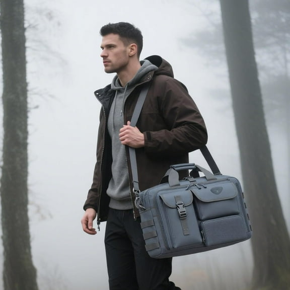 Stypos Tactical Laptop Bag 14inch-17.3inch Messenger Bag with Anti-Theft Features - Shoulder Bag for Work & Travel