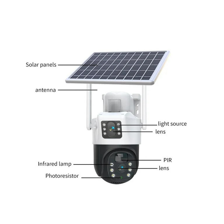 4G LTE 防犯カメラ v380Pro ソーラーパネル LS VISION V380 Pro WiFi 4G CCTV Ai solar network camera