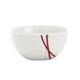 thumbnail image 7 of Tabletops Gallery 12 Piece Adrian White Red Ceramic Dinnerware Set, Soft Square Dinner Plates Dishes Bowls, Service for 4, 7 of 7