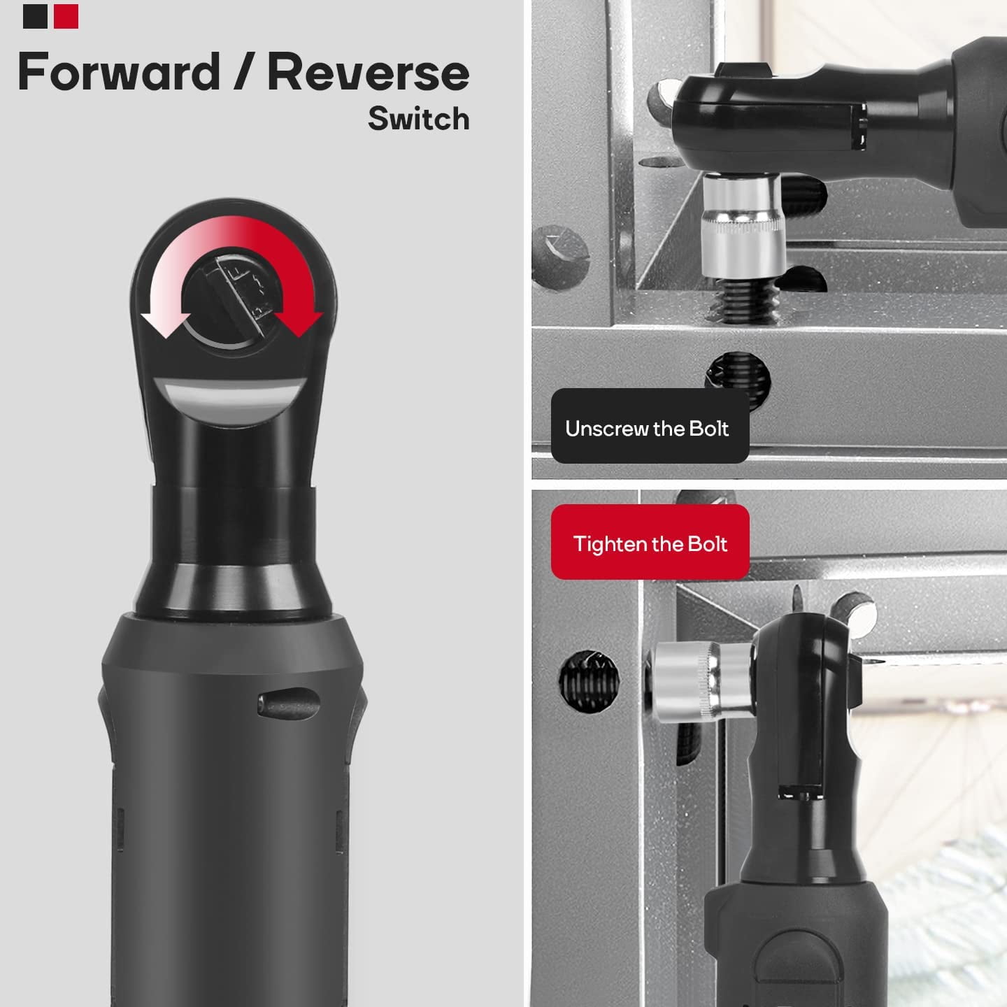 Eastvolt EVRW1202B, 3/8" Cordless Electric Ratchet Socket Wrench & Set, 14 Pieces