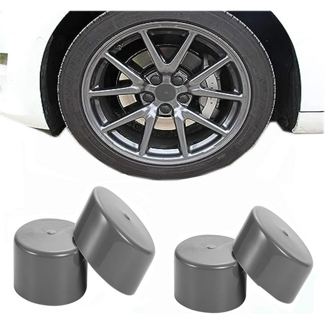 XINQIHANG 4 Pcs Capuchons de Roulement, Capuchon de Moyeu de Roue 1,98 Pouces, Couvercle de Roulement Central, Capuchons Anti-Poussière en Caoutchouc, Compagnon de Protection pour Bateau Remorque Camion SUV RV Accessoire Universel