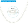 thumbnail image 2 of Unique Bargains 0.2' Diameter 49Ft Length Plastic Chain Barrier, Safety Link Chain Stanchion for Crowd Control, White, 2 of 6