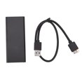 thumbnail image 1 of SSD Enclosure Adapter, MSATA To USB3.0 Enclosure Adapter Case Super High Speed Black Aluminum Alloy Shell Slim Portable with LED Light for Desktops, 1 of 7