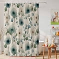 thumbnail image 6 of Shower Curtain Watercolor Dandelion Leaf Shower Curtains for Bathroom Decor, Waterproof Polyester Shower Curtain Set with Hooks, Standard Size 72" x 72" Spring Plant Linen, 6 of 9