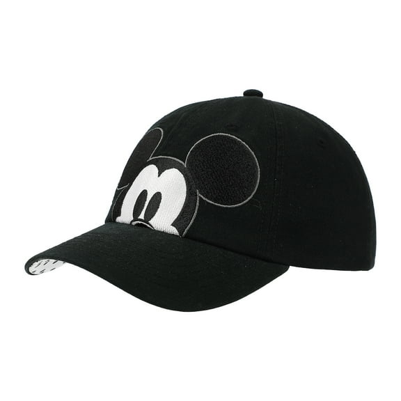 Disney Peekaboo Mickey Black Unstructured Baseball Cap