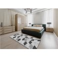 thumbnail image 4 of Ahgly Company Indoor Rectangle Patterned Smokey Gray Area Rugs, 2' x 4', 4 of 6