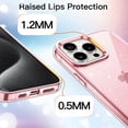 thumbnail image 4 of JETech Glitter Case for iPhone 15 Pro 6.1-Inch, Bling Sparkle Shockproof Phone Bumper Cover, Cute Sparkly for Women and Girls (Pink), 4 of 7