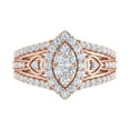 thumbnail image 3 of 1 Carat Diamond Engagement Ring Band in 14K Rose Gold, 3 of 5