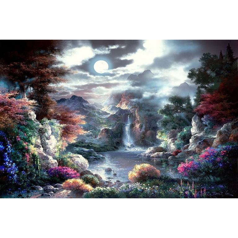 Lee, James 32x23 White Modern Wood Framed Museum Art Print Titled
