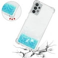 thumbnail image 5 of Compatible with Samsung Galaxy A32 5G Case Glitter Liquid Cute Clear Phone Case Floating Quicksand Shockproof Protective Bumper Silicone TPU Case for Samsung Galaxy A32 5G Star Blue YB, 5 of 12