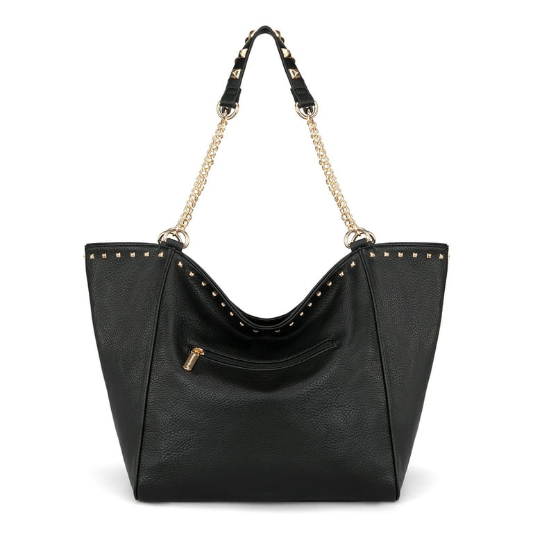 Montana West Large Tote Bag, Oversized Black Shoulder Purse photo 2