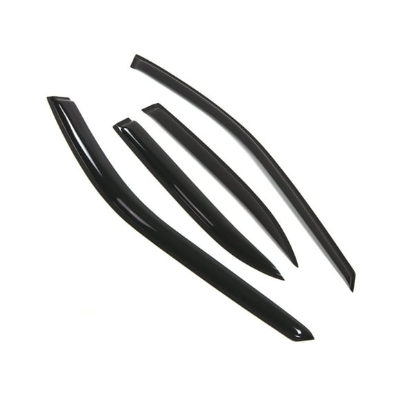 TuningPros Outside Mount Window Visor Deflector Smoke Tinted 4 Pcs Set For 1994-1997 Honda Accord Sedan