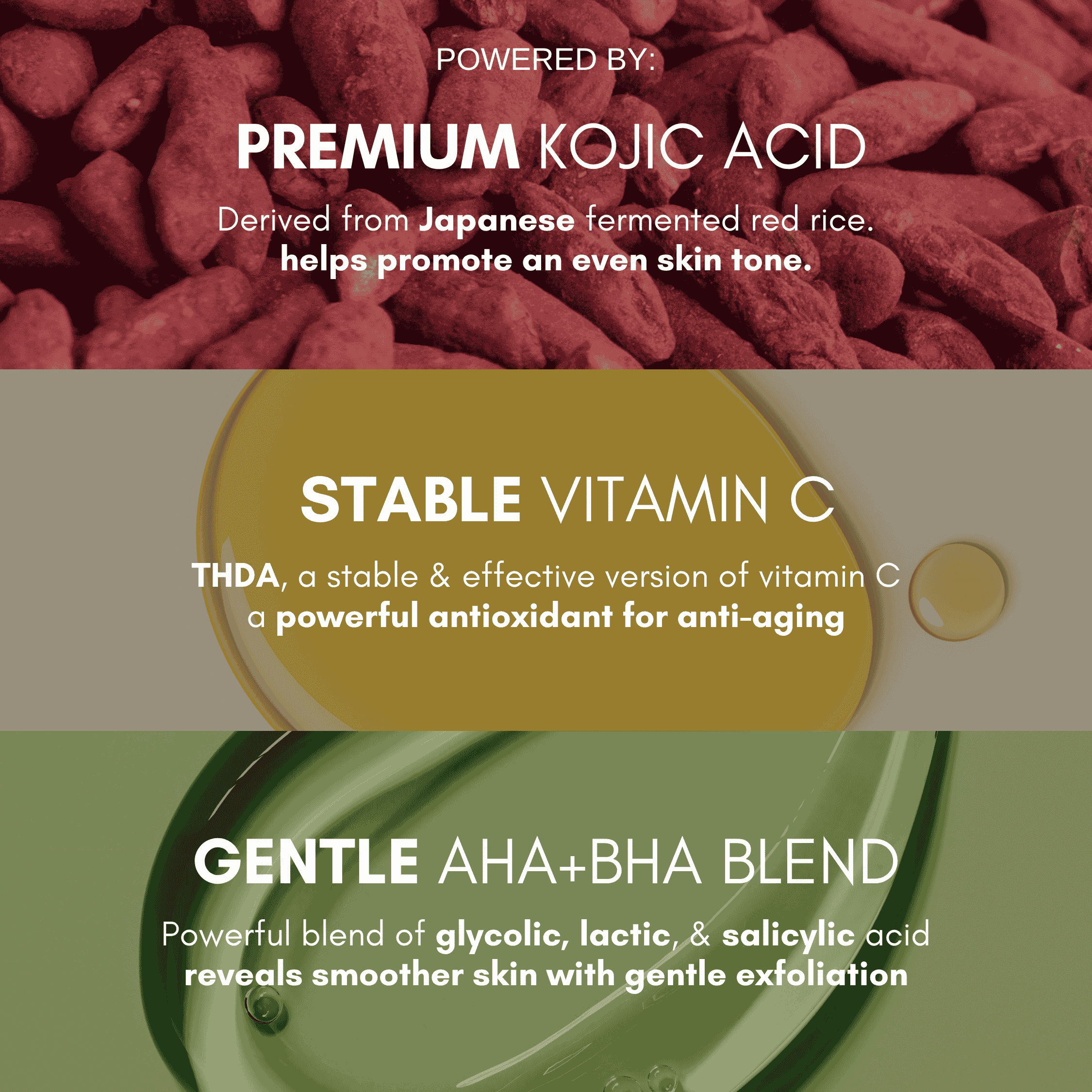 SkinSetGo Kojic Acid Serum For Face & Body, Premium Kojic Acid with Vitamin C, AHA Blend, and BHA, Lightweight Daily Serum 1oz