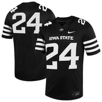 Men's Nike #24 Black Iowa State Cyclones Alternate Game Jersey
