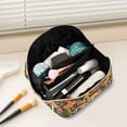 thumbnail image 2 of FORMRS Makeup Bag Travel Cosmetic Organizer for Women Fold Flat Zipper Pouch with Handle, Colorful Mushroom, 2 of 8