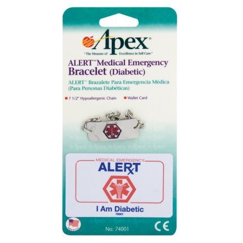 Apex "I Am Diabetic" Bracelet