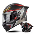 thumbnail image 1 of Motorcycle Full Helmet For Men Women Adjustable Goggles Sun Shield Streamlined Riding Helmet For Outdoor ATV Dirt Bike, 1 of 9
