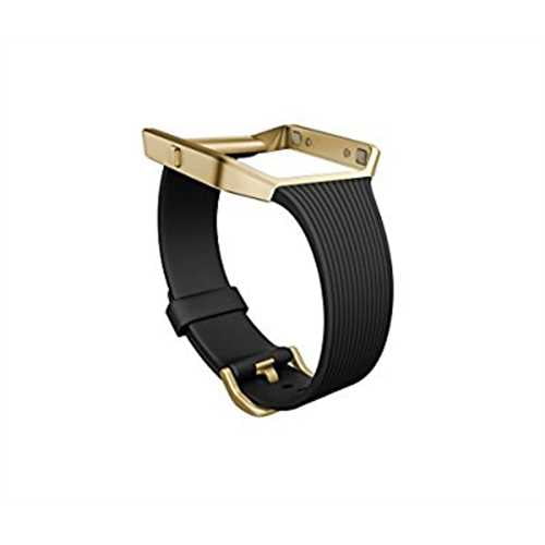 Fitbit Blaze Accessory Band - Slim Black Gold - Small