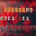 thumbnail image 4 of Stick on Nails AROVFAM Maple Leaf Fall Leaf, 24 unidades, para mujer, 4 of 6