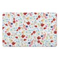 thumbnail image 1 of Flower Bathroom Mat Non Slip Quick Dry Super Absorbent Thin Bath Mat,Pattern,Bathroom Rugs Bath Mats Slip Resistant for Bathroom Living Room Entryway Kitchen Playroom,20x32 Inch, 1 of 5