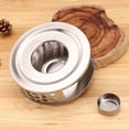 thumbnail image 3 of Naiovety Calentador de té de acero inoxidable con horno de ebullición compacto para una hora del té acogedora, resistente y conveniente Kits de desorden para acampar, 3 of 6