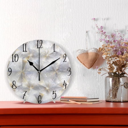 10 Quartz Indoor Wall Clock Silent Mechanism / Crystal Prism Starlight