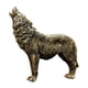 thumbnail image 2 of Estatuilla nórdico para manualidades, estatua de animales coleccionables, escultura de adorno de moda de resina para decoración de gabinete de Dorado Baoblaze Escultura de estatuilla de lobo, 2 of 8