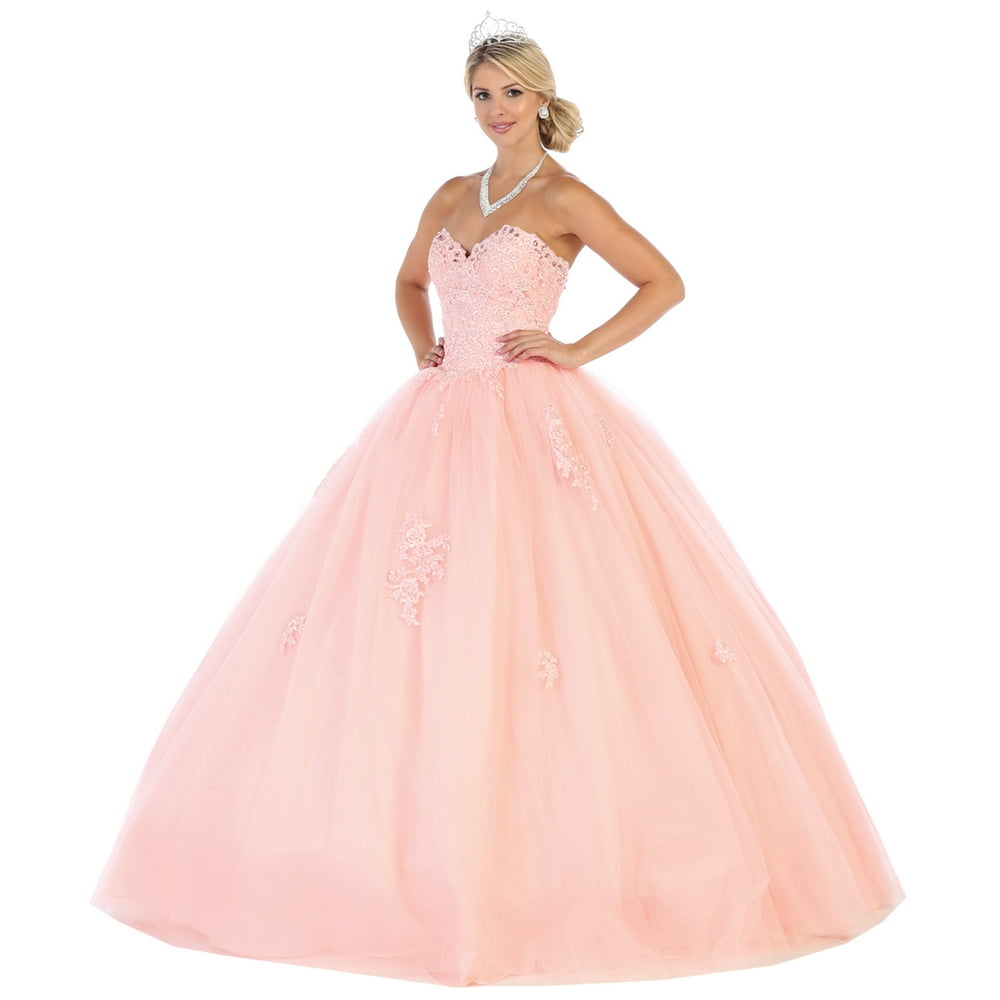 Formal Dress Shops CLASSY DESIGNER QUINCEANERA BALL GOWN Walmart