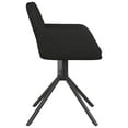 thumbnail image 3 of vidaXL Swivel Dining Chairs 2 pcs Black Velvet, 3 of 5