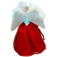 thumbnail image 6 of Northlight Lighted Fiber Optic Angel Christmas Tree Topper - 12" - Red and Gold, 6 of 6