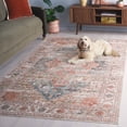 thumbnail image 5 of SAFAVIEH Arizona Wilmer Medallion Polyester Area Rug, Sage/Rust, 8' x 10', 5 of 13