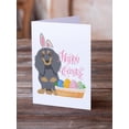 thumbnail image 2 of Longhair Blue and Tan Dachshund Easter Greeting Cards and Envelopes Pack of 8 7 in x 5 in, 2 of 3