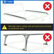 Tyger Auto T1 Soft Roll-up Truck Bed Tonneau Cover Compatible with 2024-2025 Ford Ranger | 5 (61) Bed | TG-BC1F9205