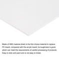 thumbnail image 4 of ABS Plastic Sheet 12 Inch x 8 Inch x 0.12 Inch ABS Styrene Sheets White, 4 of 6