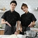 thumbnail image 5 of Uniforme de chef Sonducket Abrigo de chef Respetuoso con la piel Transpirable Resistente al desgaste Negro, 5 of 6