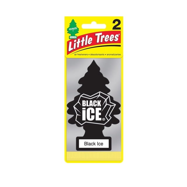 Air Freshener LITTLE TREES Black Ice 2-Pack