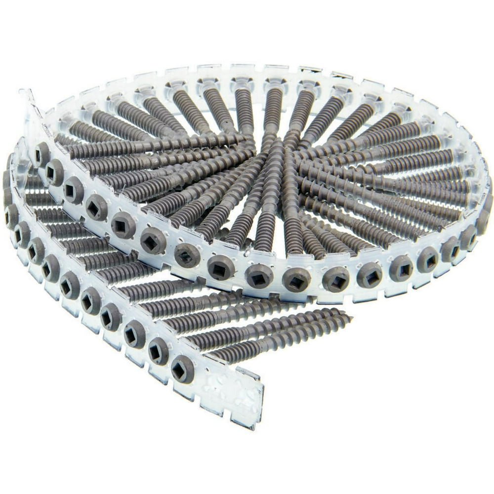 DuraSpin 08S250W592 Composite Collated Deck Screw, NO 8 x 21/2 in, Steel, Exterior Walmart