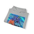 thumbnail image 4 of Dragon of Elements, Skate n' Surf wear hand drawn on a Hoodie Sweatshirt, 4 of 4