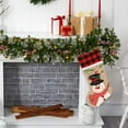 thumbnail image 2 of WMGHA Christmas Stockings - 19" Christmas Stocking Deer Gnome Santa Snowman Burlap Plaid Xmas Stocking Holiday Christmas Decor Gifts for Family Kids,Festive Fireplace and Gift-Giving Occasions, 2 of 3