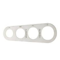 Worgeous  Noodle Measuring Ruler Pasta Kitchen Kitchenware Spaghetti Silver