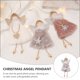 thumbnail image 3 of 2 piezas de muñeco de ángel de Navidad, colgante para árbol de Navidad, 3 of 7