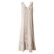 thumbnail image 4 of Vestido largo con cuello en V para mujer - Botones en la parte delantera, volantes - Sin mangas, corte A - Playa/fiesta - Tallas S-XXL, 4 of 4