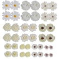 thumbnail image 2 of Spencer 40pcs Artificial Flowers Combo White Flowers Mix Silk Flower Heads for Art Crafts Garland Wedding Party DIY Home Decoration, 2 of 9