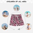 thumbnail image 6 of FORMRS Boys Swim Trunks Quick Dry Mesh Lining Beach Boardshorts, Sizes XS-XL, Pink Floral Leopard Pattern, 6 of 7
