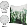 thumbnail image 4 of Birch Tree Pillow Covers Decorative Dark Green Mountain Pillow Covers 2 PCS Nature Forest Throw Pillow Covers 18x18 Inches Cotton Pillow Protectors with Hidden Zipper for Home Bedroom Decor, 4 of 6