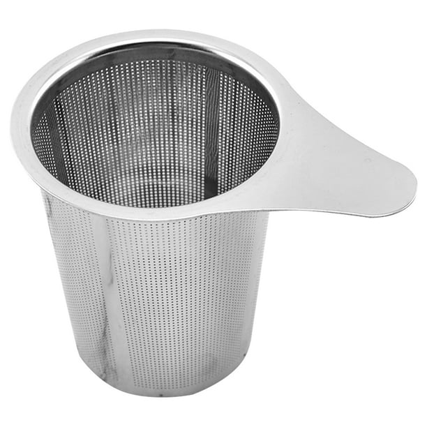 Colador de hojas de té con diseño de mango de infusor de filtro de acero inoxidable, accesorio de té chino