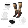 thumbnail image 6 of Daiia Sports Socks Eerie Skull Holding Another Printed Novelty Crew Socks for Men Women Knee High Socks Cotton Socks Soft & Breathable Support Unisex Socks, 6 of 9
