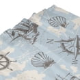 thumbnail image 7 of DouZhe Vintage Nautical Elements Pattern Shower Curtain, Waterproof Bath Curtains for Bathroom Decorations, 72 x 72 inches, 7 of 7