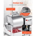 thumbnail image 5 of VEVOR Commercial Meat Tumbler Marinator, 40L Vacuum Tumbler Marinating Machine with Bidirectional Rotation and 3-Speed, Stainless Steel Vacuum Curing Machine for Chicken Pork Fish, Steak House, 5 of 9
